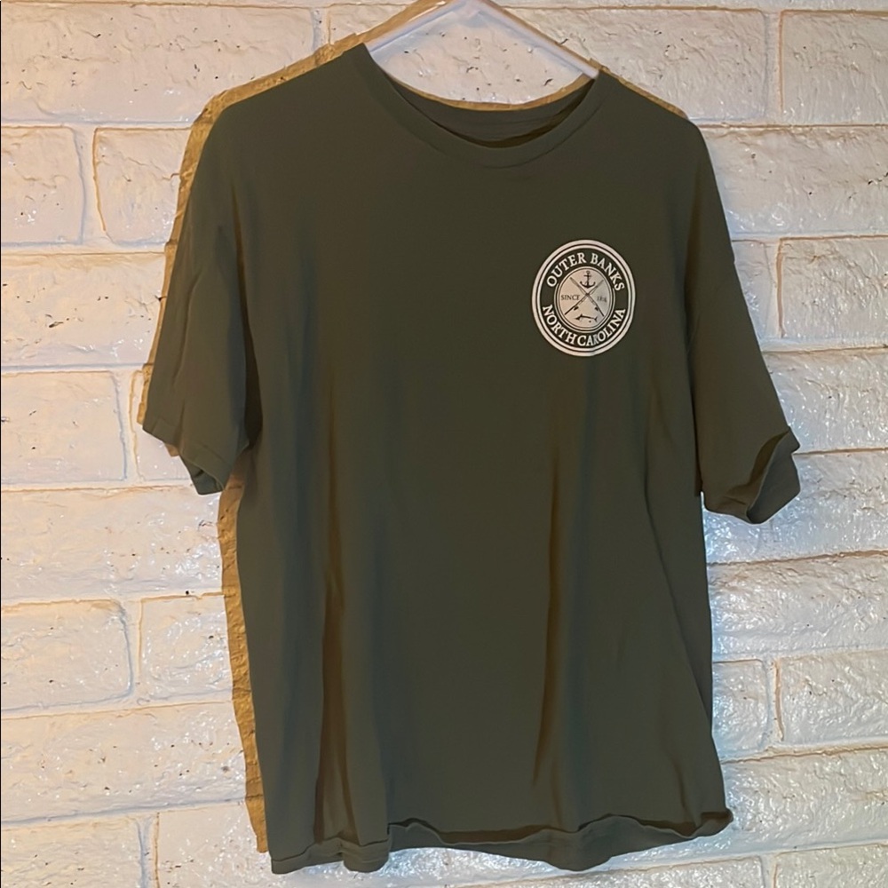 Men's Green Outer Banks, North Carolina T-Shirt (Missing Tag)